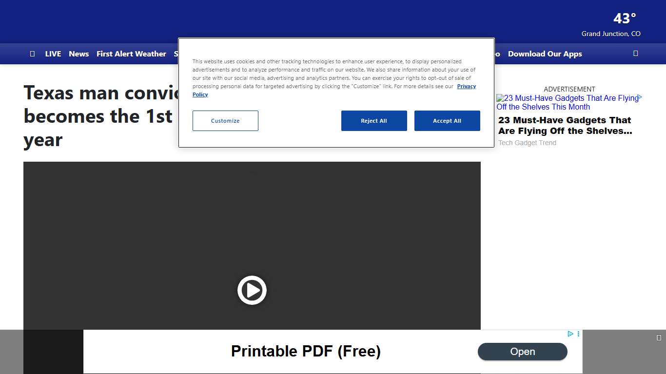 Texas man convicted of 2 fatal shootings becomes the 1st person executed in the US this year