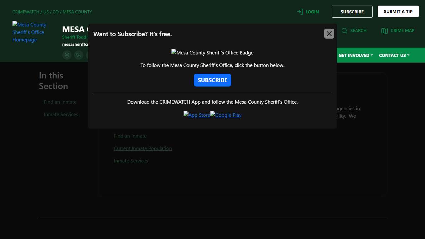 Detention Facility Mesa County Sheriff's Office